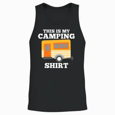 Camping Rv Camper Unisex Tank Top - Black