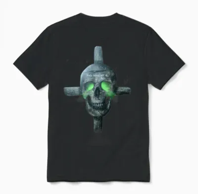 Skull Digital Art(horror Edition) Unisex T-Shirt - Black