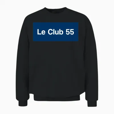 Le Club 55 Saint-Tropez, France Unisex Sweatshirt - Black