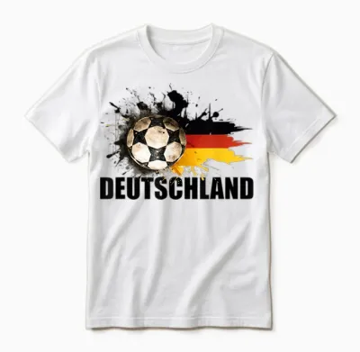 Deutschland Trikot Kinder Deutschland Flagge 2026 Unisex T-Shirt - White