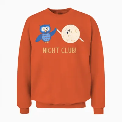 Night Club Retro Unisex Sweatshirt - Orange