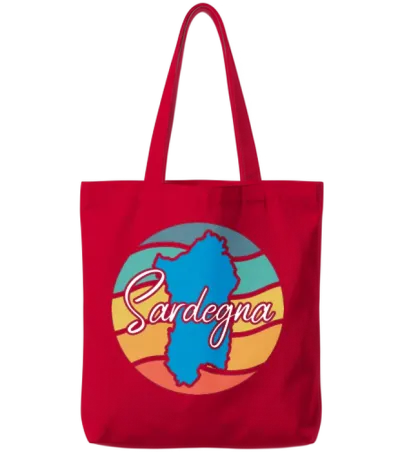 Retro Sardegna Tote Bags - Red