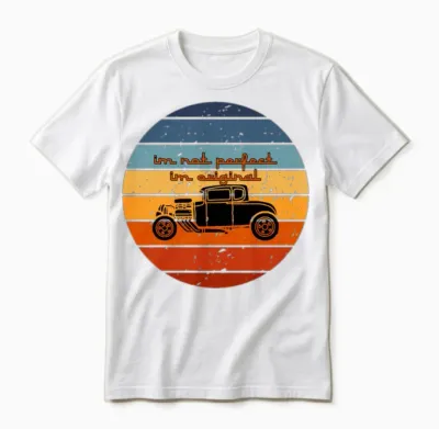 Retro Car Unisex T-Shirt - White