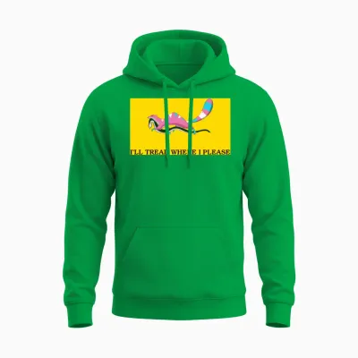 I'll Tread Where I Please Unisex Hoodie - Irish Green