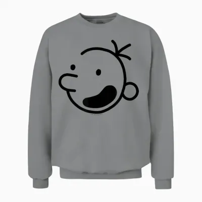 Diary of a Wimpy Kid Wimpy Kid Head T-Shirt Small Unisex Sweatshirt - Sport Grey