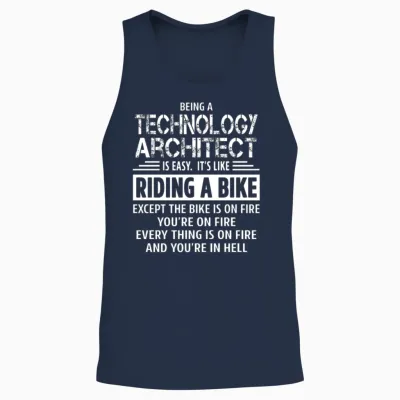 Technology Architect Unisex Tank Top - Navy