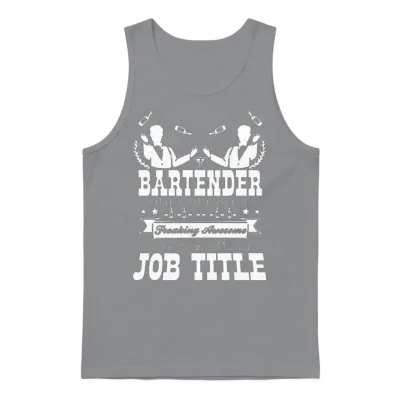 Funny Bartender Unisex Tank Top - Sport Grey