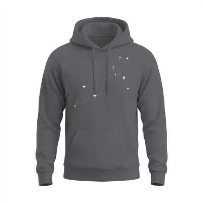 Leo Sign Constellation Unisex Hoodie - Charcoal
