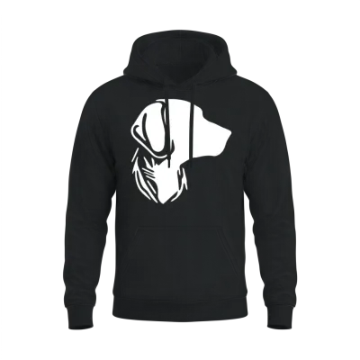 Dog Portrait for Proud Dog Owners Unisex Hoodie - Black