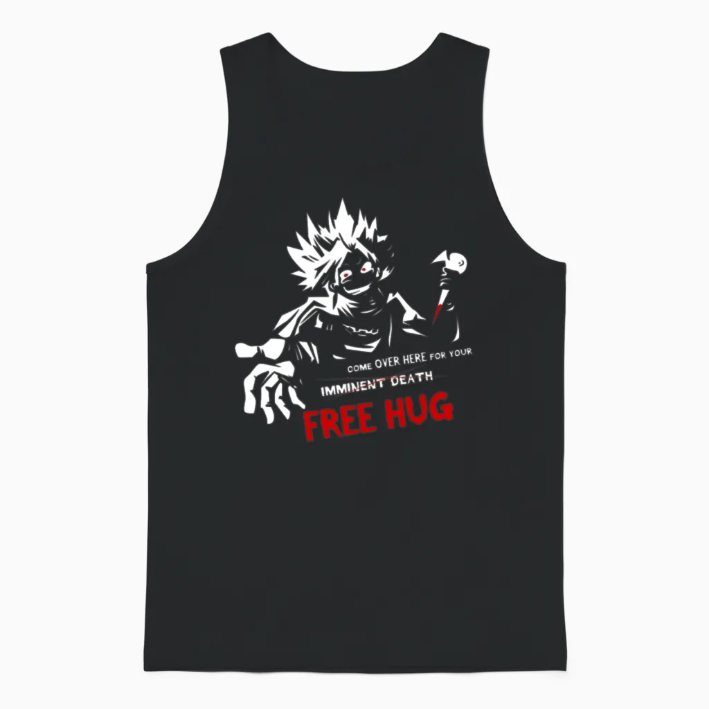 Best Design Melvin Free Hug Unisex Tank Top in Black