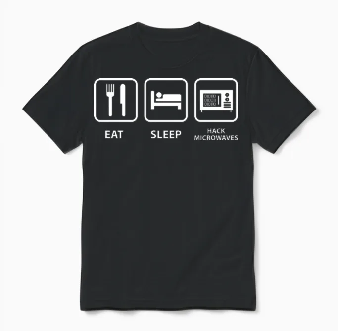 Hack Microwaves Unisex T-Shirt in Black