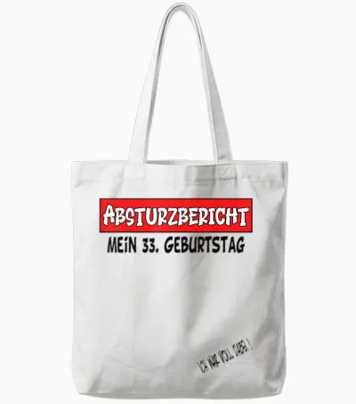 33. Geburtstag Gästebuch Mann Frau Tote Bags - White
