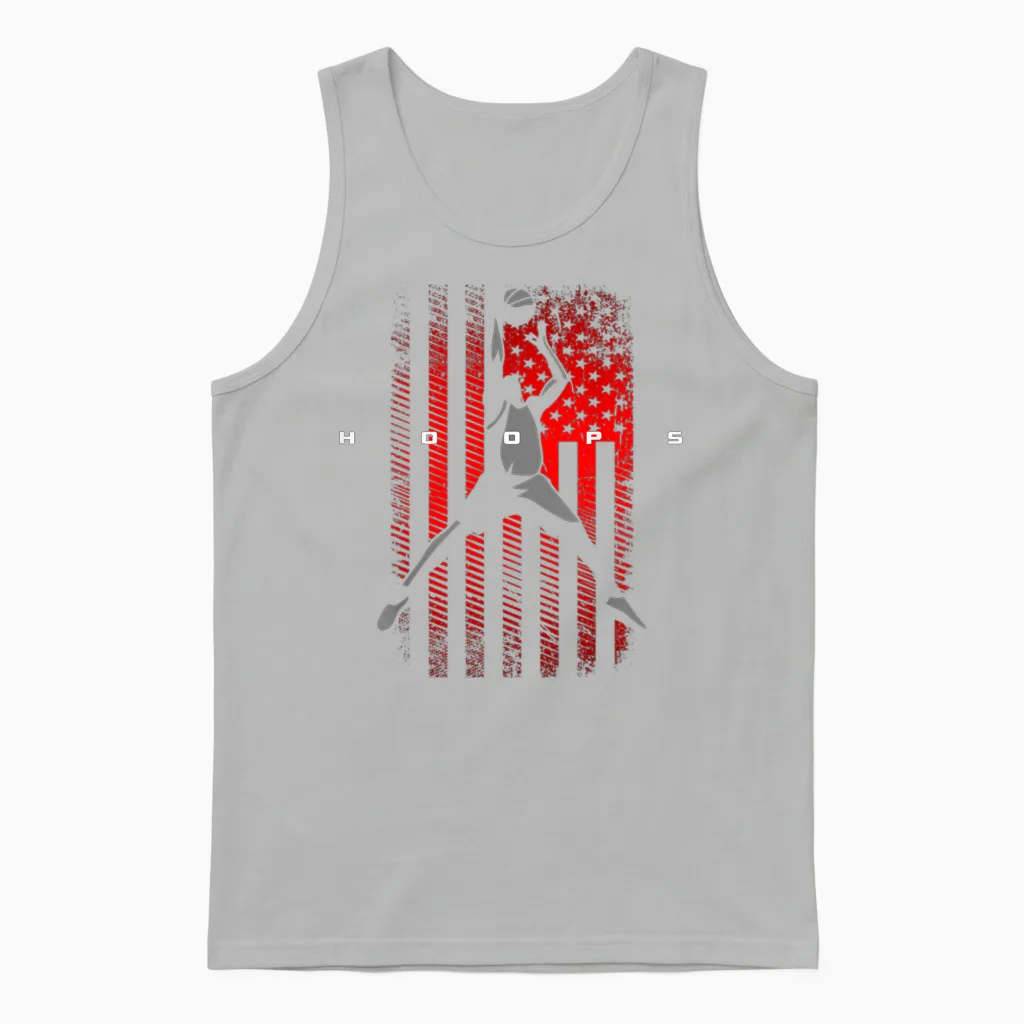 Basketball Apparel - Basketball Unisex Tank Top in Ash