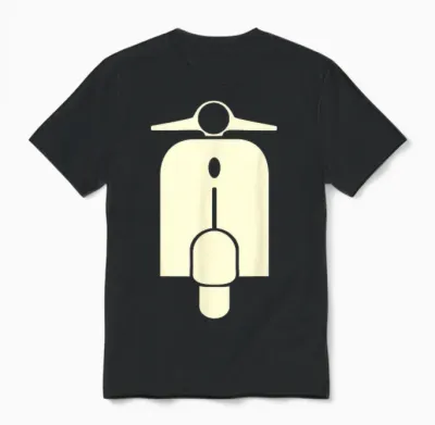 Motor-Roller Front - Roller Unisex T-Shirt - Black