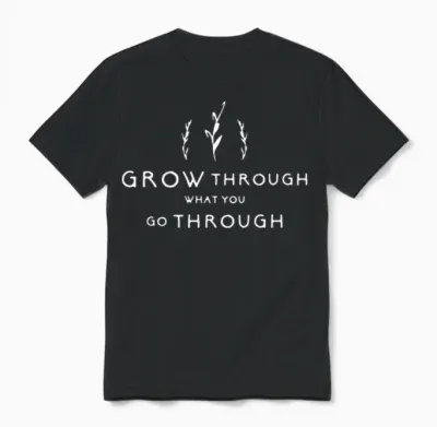 Self Growth Funny Unisex T-Shirt - Black