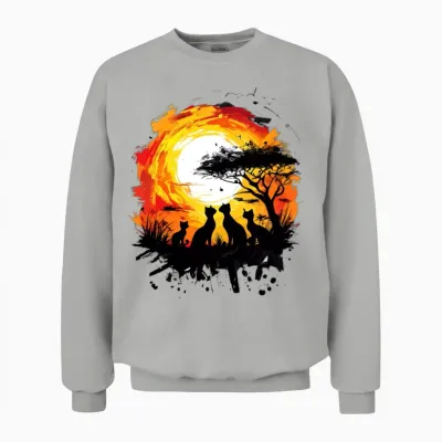 Black Cat Magic Unisex Sweatshirt - Ash