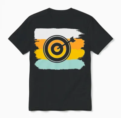 Darts Retro Unisex T-Shirt - Black