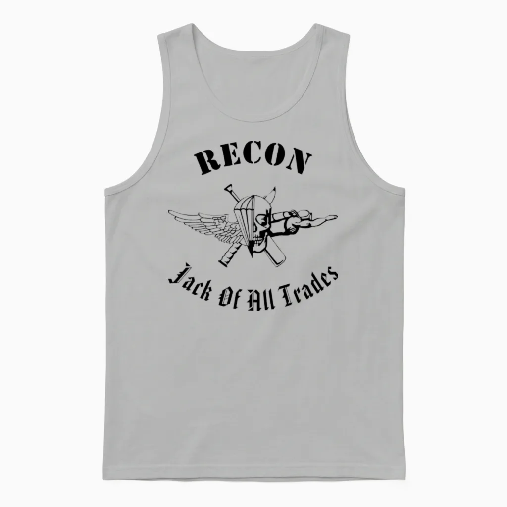 Recon Jack of All Trades Unisex Tank Top in Ash
