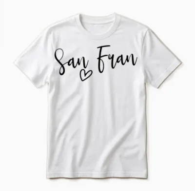 San Fran Love San Francisco My Home Women's Unisex T-Shirt - White
