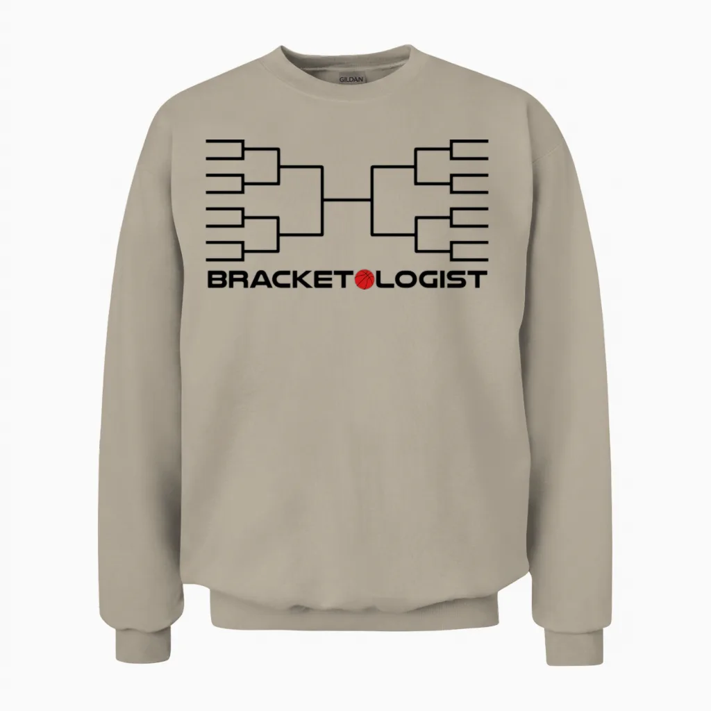 Tournament Bracketologist Unisex Sweatshirt in Sand