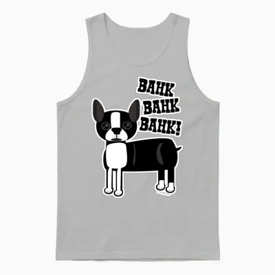 Boston Accent Terrier Unisex Tank Top - Ash