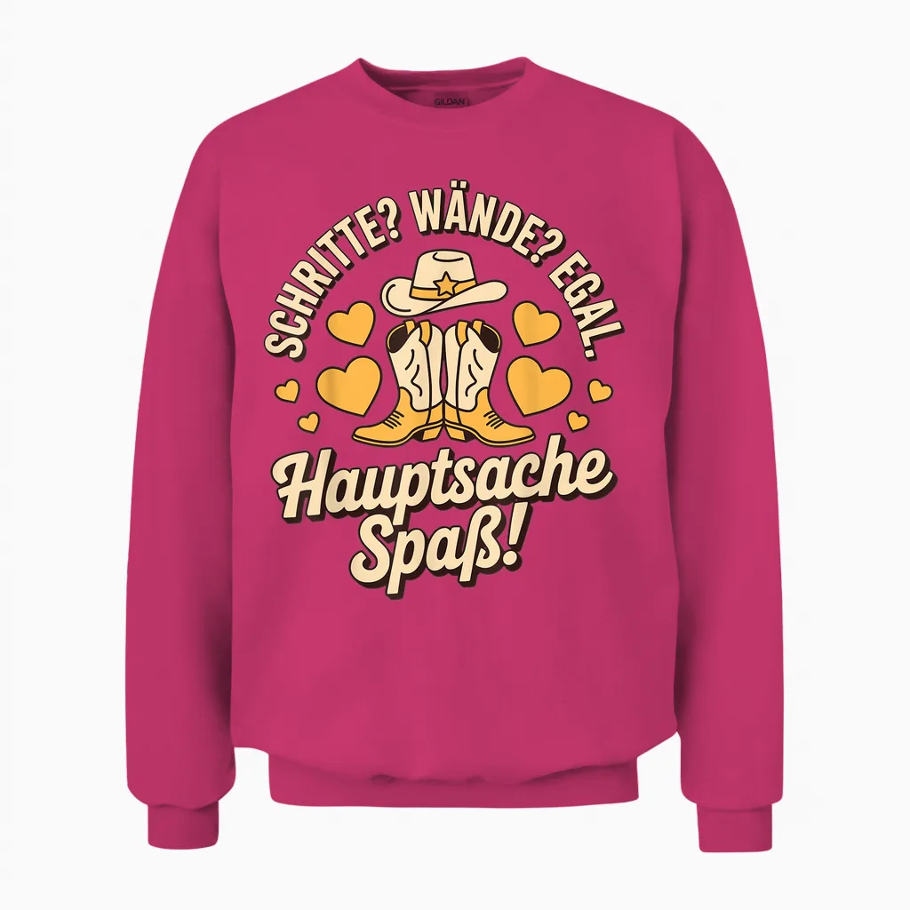 Line Dance Women's T-Shirt with Sayings Western Country Dance Dancer Unisex Sweatshirt in Heliconia