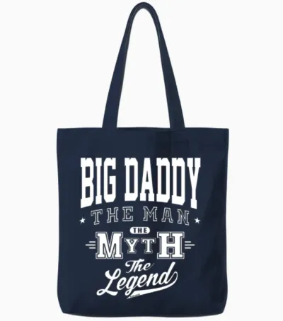 Big Daddy Legend Tote Bags - Navy