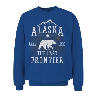 Alaska the Last Frontier Unisex Sweatshirt - Royal