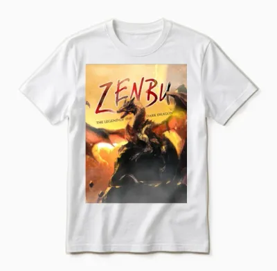 Zenbu: the Legend of the Dark Dragon Unisex T-Shirt - White