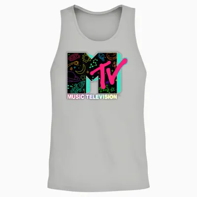 Mademark X Mtv - Music Television - Intergalactic Unisex Tank Top - Ash