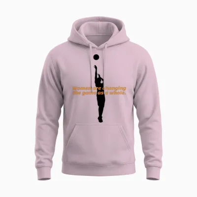 Women Are Changing the Game as a Whole Unisex Hoodie - Light Pink