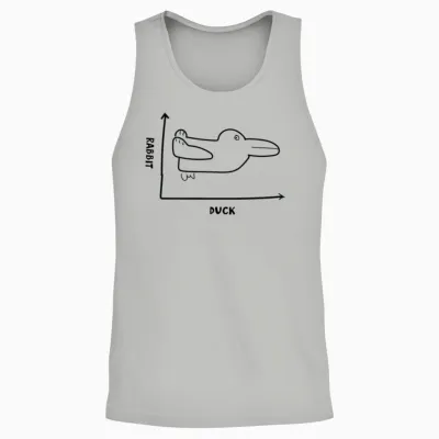 Duck or Rabbit? Unisex Tank Top - Ash