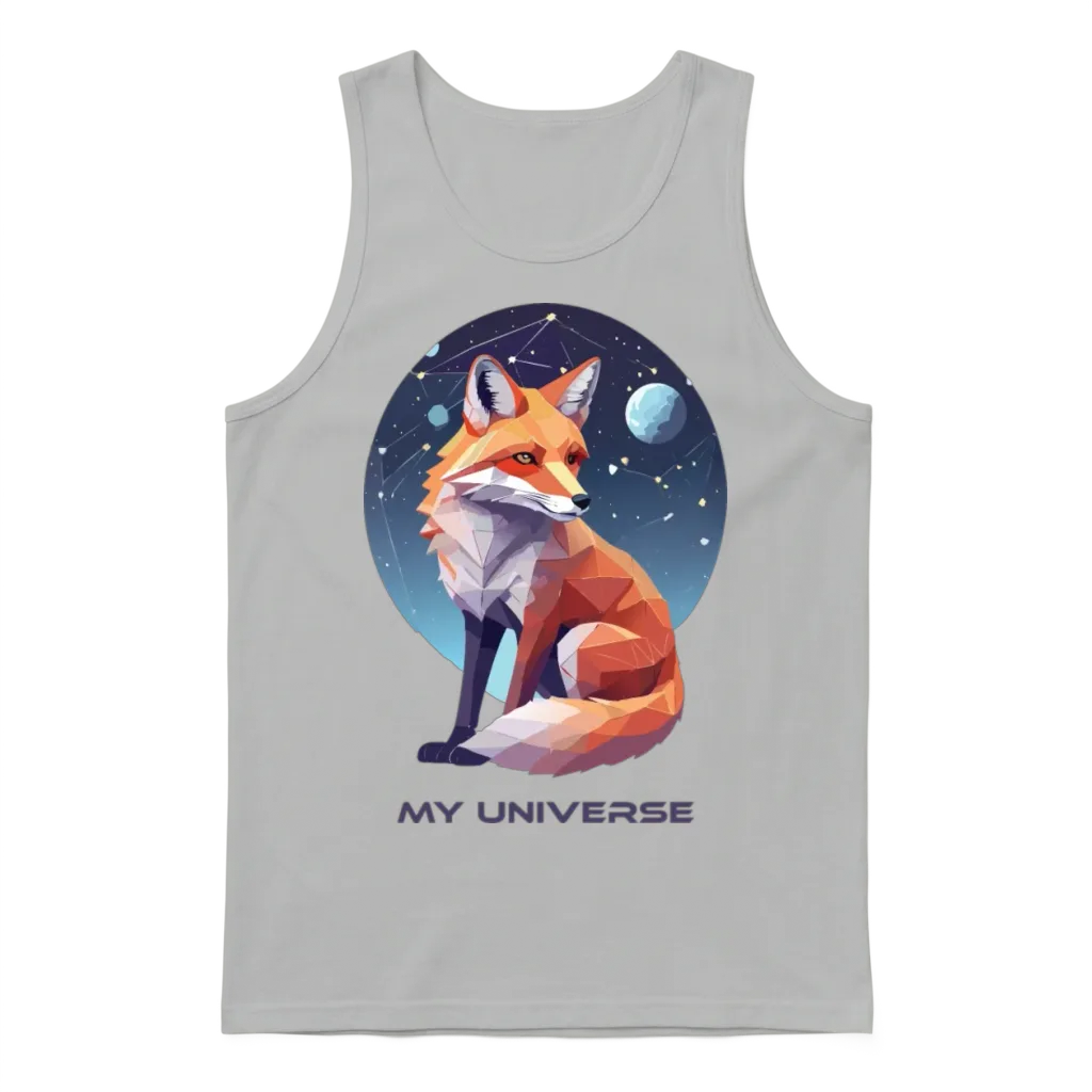 Space Animal Designs for Gifts Unisex Tank Top - Ash