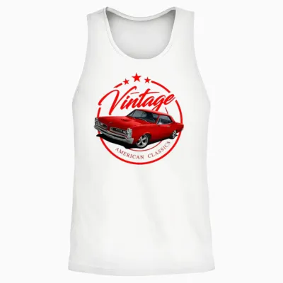 Vintage Red Gto Unisex Tank Top - White