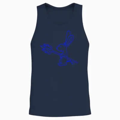 Rabbit Devil Demon Evil Satan Hell Trident Costume Unisex Tank Top - Navy
