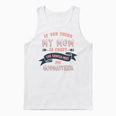 Godmother, Godmother Reveal, Gender Reveal Party Unisex Tank Top - White