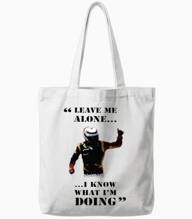 Kimi Raikkonen Logo Tote Bags in White