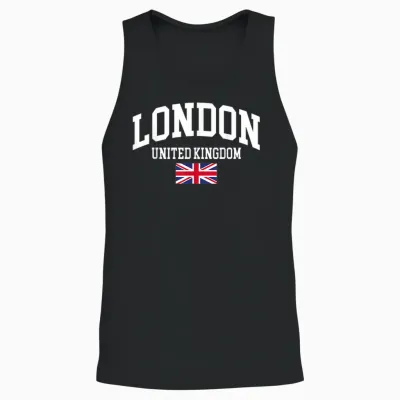 London London England England Uk English Unisex Tank Top - Black