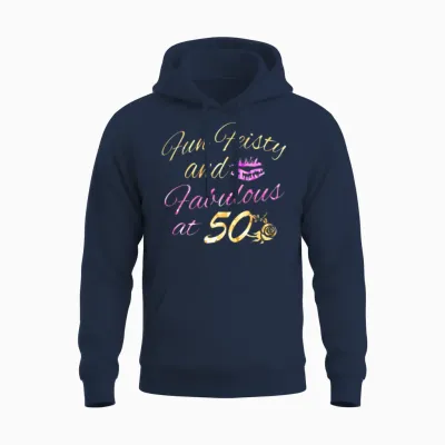 50th Birthday Designs Unisex Hoodie - Navy