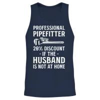Funny Pipefitter Pipefitter Unisex Tank Top - Navy – 2