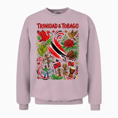 Trinidad Und Tobago Unisex Sweatshirt - Light Pink