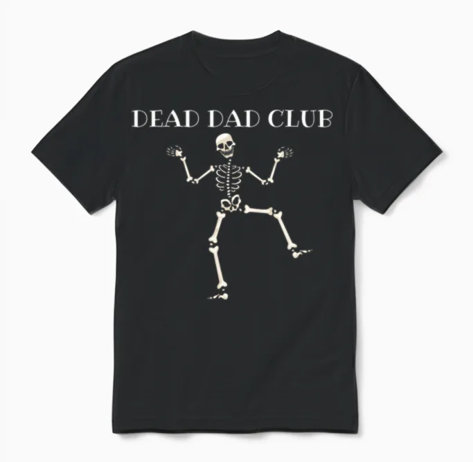 Dead Dad Club Unisex T-Shirt in Black