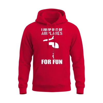 Funny Skydiving Skydiver Unisex Hoodie - Red