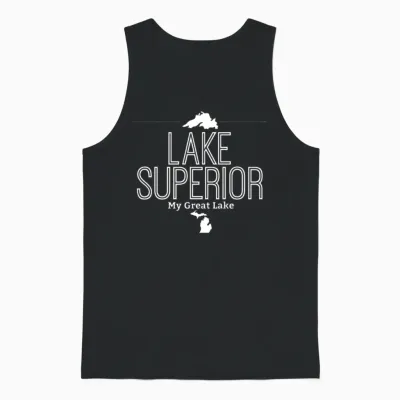 Lake Superior Unisex Tank Top - Black