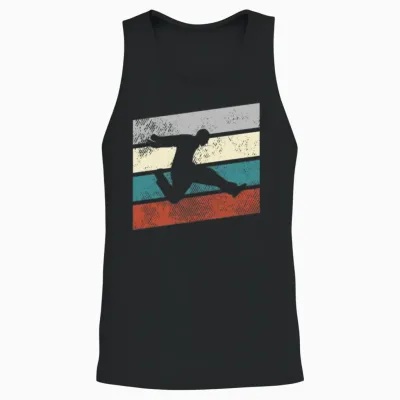Parkour Retro Unisex Tank Top - Black