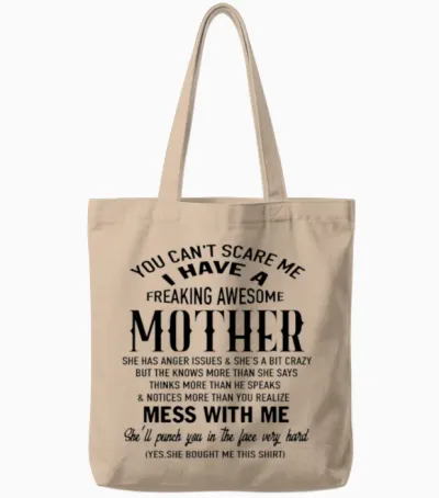 Freaking Awesome Mother She Was Born in August Tote Bags - Natural
