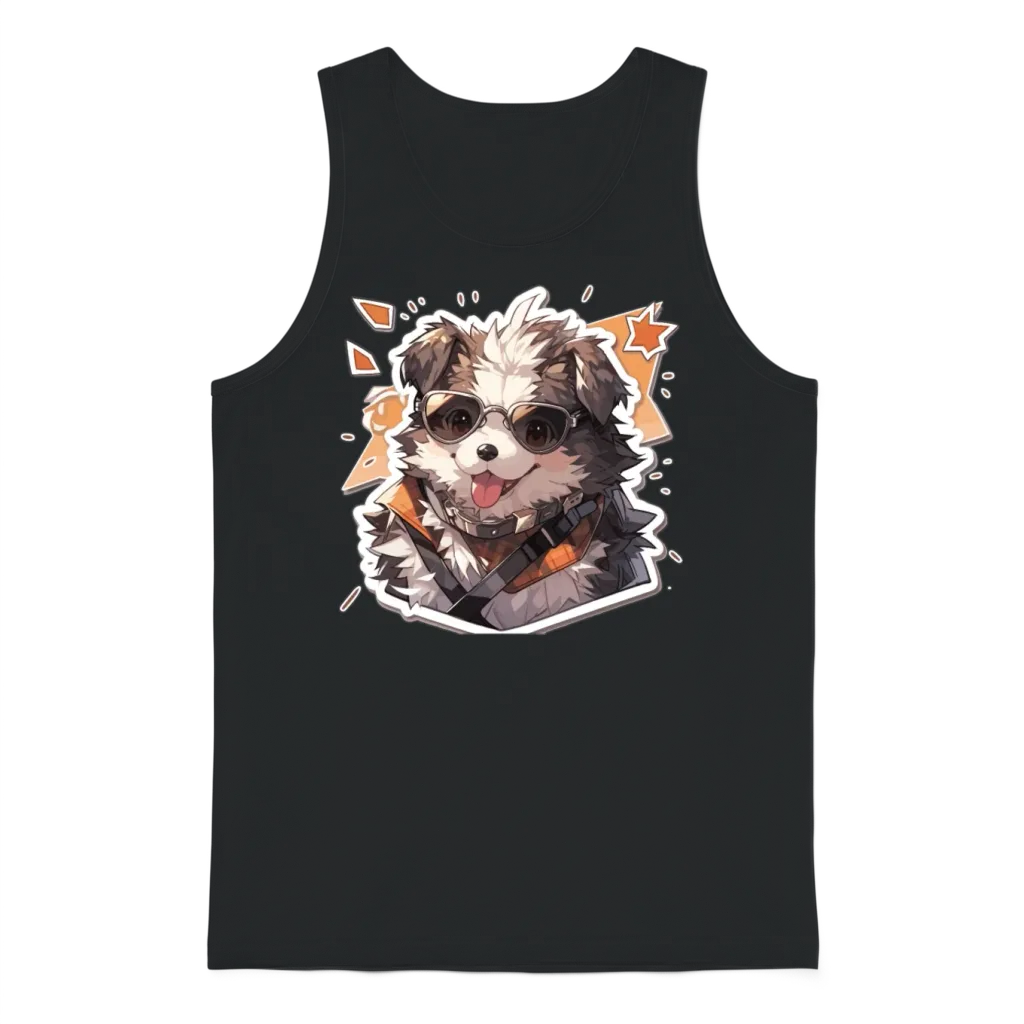 Dogs Pet Dog Owner Dog Lover Animal Unisex Tank Top - Black
