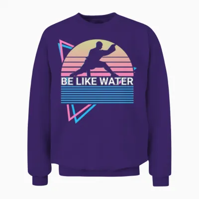 Kung Fu Retro Unisex Sweatshirt - Purple
