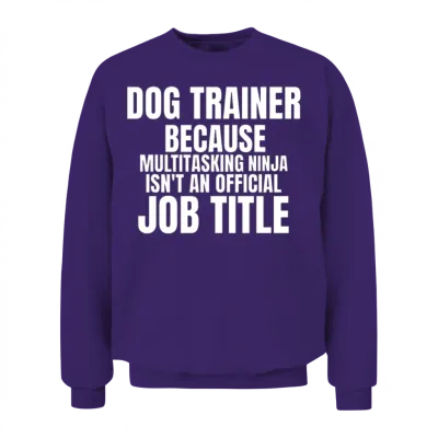 Dog Trainer Unisex Sweatshirt - Purple