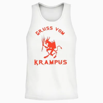 Krampus Vintage - Gruss Vom Krampus Unisex Tank Top - White
